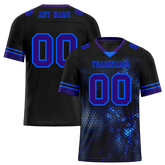 Custom Black 3D Pattern Purple Personalized Authentic Football Jersey FBJ02-bc0fafe